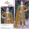 R 1107 By Ramsha E To H Embroidered Organza Pakistani Readymade Suits Wholesale Shop In Surat
